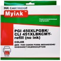 Перезаправляемые картриджи Canon iP7240 (MyInk) с чипами