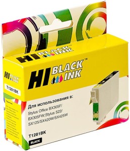 Картридж Epson T1281BK (Hi-Black) black