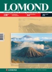 Фотобумага A4 глянцевая односторонняя 230г/м2 25л (Lomond)