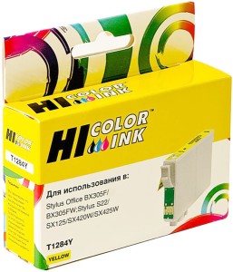 Картридж Epson T1284Y (Hi-Black) yellow