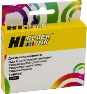 Картридж Epson T0801BK (Hi-Black) black