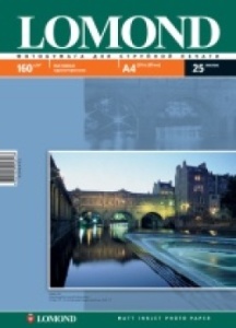 Фотобумага A4 матовая односторонняя 160г/м2 25л (Lomond)