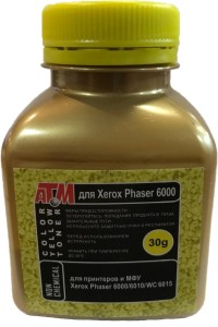 Тонер Xerox Phaser 6000 (30 г, банка) yellow Gold ATM