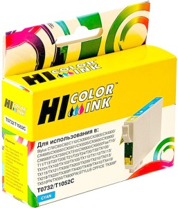 Картридж Epson T0732C (Hi-Black) cyan pigment