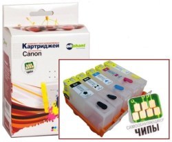 Перезаправляемые картриджи Canon iP4200 (Oliphant) с чипами