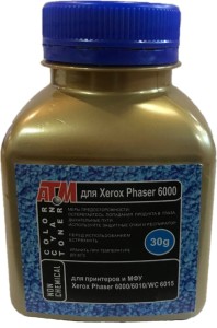 Тонер Xerox Phaser 6000 (30 г, банка) cyan Gold ATM