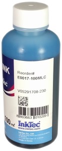 Чернила Epson E0017-100MLC light cyan (InkTec)